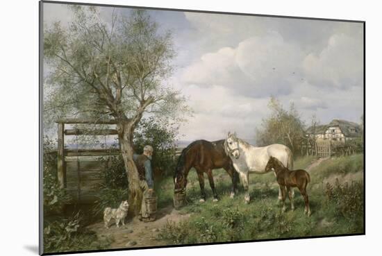Auf dem Lande. Um 1885-Ludwig Fay-Mounted Giclee Print