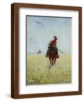 Auf Der Faehrte, 1881-Ilya Efimovich Repin-Framed Giclee Print