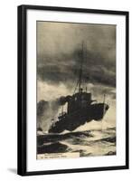 Aufklärungsdienst an Der Englischen Küste, Schiff-null-Framed Giclee Print