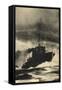 Aufklärungsdienst an Der Englischen Küste, Schiff-null-Framed Stretched Canvas
