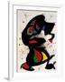 Aufrechte Figur-Joan Miro-Framed Art Print