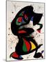 Aufrechte Figur-Joan Miro-Mounted Art Print