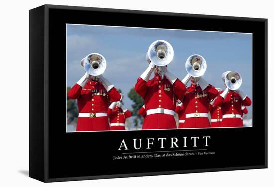 Auftritt: Motivationsposter Mit Inspirierendem Zitat-null-Framed Stretched Canvas