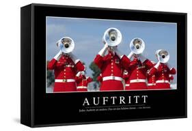 Auftritt: Motivationsposter Mit Inspirierendem Zitat-null-Framed Stretched Canvas