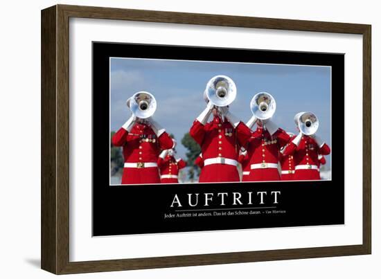 Auftritt: Motivationsposter Mit Inspirierendem Zitat-null-Framed Photographic Print