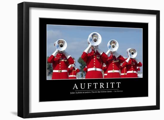 Auftritt: Motivationsposter Mit Inspirierendem Zitat-null-Framed Photographic Print