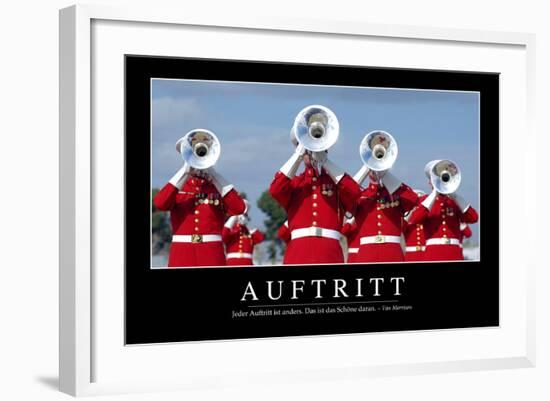 Auftritt: Motivationsposter Mit Inspirierendem Zitat-null-Framed Photographic Print