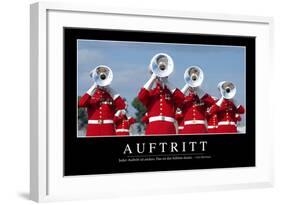 Auftritt: Motivationsposter Mit Inspirierendem Zitat-null-Framed Photographic Print