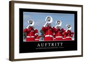 Auftritt: Motivationsposter Mit Inspirierendem Zitat-null-Framed Photographic Print