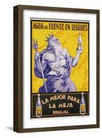 Auga De Fuente En Segures Bottled Water Poster-F. Mellado-Framed Giclee Print