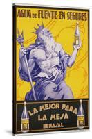 Auga De Fuente En Segures Bottled Water Poster-F. Mellado-Stretched Canvas