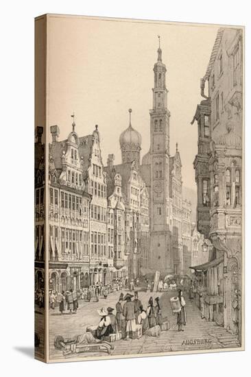 'Augsburg', c1820 (1915)-Samuel Prout-Stretched Canvas