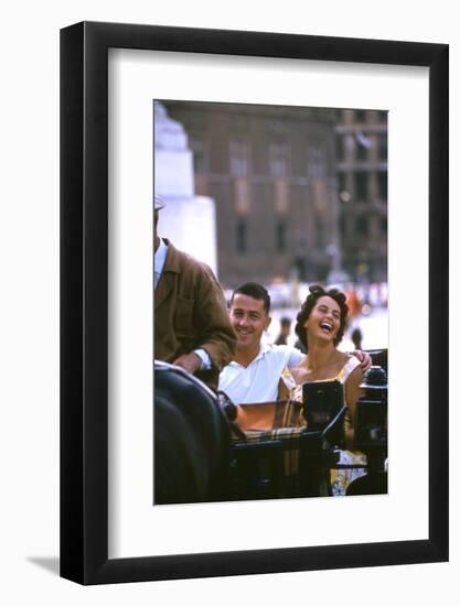 August 1960: Harold Connolly and His Wife Olga Fikotova at the 1960 Rome Olympic Games, Rome-Mark Kauffman-Framed Photographic Print