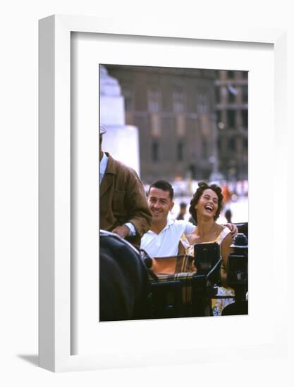 August 1960: Harold Connolly and His Wife Olga Fikotova at the 1960 Rome Olympic Games, Rome-Mark Kauffman-Framed Photographic Print