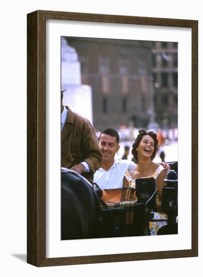 August 1960: Harold Connolly and His Wife Olga Fikotova at the 1960 Rome Olympic Games, Rome-Mark Kauffman-Framed Photographic Print