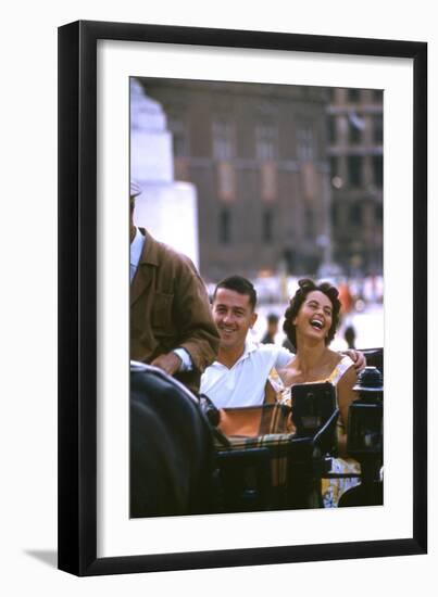 August 1960: Harold Connolly and His Wife Olga Fikotova at the 1960 Rome Olympic Games, Rome-Mark Kauffman-Framed Photographic Print