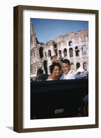 August 1960: Harold Connolly and His Wife Olga Fikotova at the 1960 Rome Olympic Games, Rome-Mark Kauffman-Framed Photographic Print