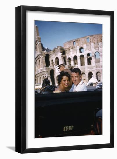 August 1960: Harold Connolly and His Wife Olga Fikotova at the 1960 Rome Olympic Games, Rome-Mark Kauffman-Framed Photographic Print