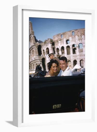 August 1960: Harold Connolly and His Wife Olga Fikotova at the 1960 Rome Olympic Games, Rome-Mark Kauffman-Framed Photographic Print