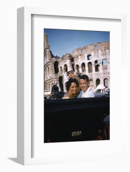 August 1960: Harold Connolly and His Wife Olga Fikotova at the 1960 Rome Olympic Games, Rome-Mark Kauffman-Framed Photographic Print