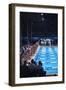 August 1960: Unidentified Swim Race in the Stadio Del Nuoto, 1960 Rome Summer Olympic Games-James Whitmore-Framed Photographic Print