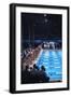 August 1960: Unidentified Swim Race in the Stadio Del Nuoto, 1960 Rome Summer Olympic Games-James Whitmore-Framed Photographic Print