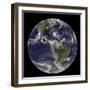 August 24, 2011 - Satellite View of the Full Earth with Hurricane Irene Visible over the Bahamas-Stocktrek Images-Framed Photographic Print