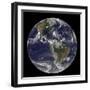 August 24, 2011 - Satellite View of the Full Earth with Hurricane Irene Visible over the Bahamas-Stocktrek Images-Framed Photographic Print