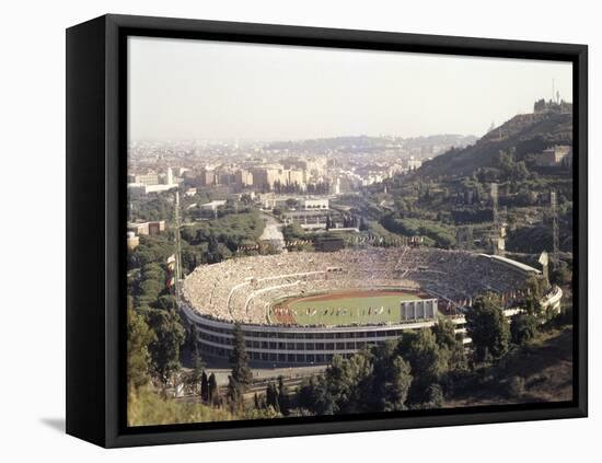 August 25, 1960: Rome Summer Olympic Games Opening Ceremony-James Whitmore-Framed Stretched Canvas