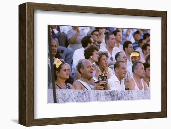 August 25, 1960: Spectators at the 1960 Rome Olympics' Opening Ceremony-Mark Kauffman-Framed Photographic Print