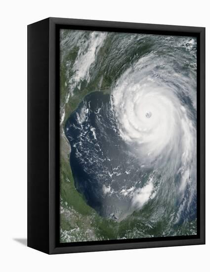 August 28, 2005, Hurricane Katrina Approaching the Gulf Coast-Stocktrek Images-Framed Stretched Canvas