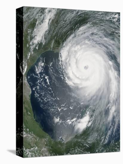 August 28, 2005, Hurricane Katrina Approaching the Gulf Coast-Stocktrek Images-Stretched Canvas