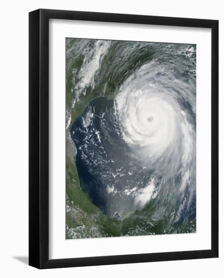 August 28, 2005, Hurricane Katrina Approaching the Gulf Coast-Stocktrek Images-Framed Photographic Print