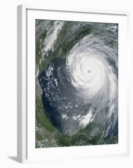 August 28, 2005, Hurricane Katrina Approaching the Gulf Coast-Stocktrek Images-Framed Photographic Print