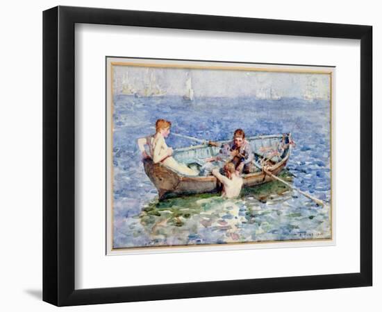 August Blue, circa 1911-Henry Scott Tuke-Framed Giclee Print