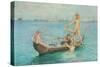 August Blue-Henry Scott Tuke-Stretched Canvas