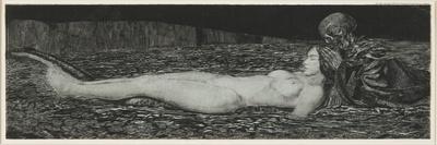 A Dead Woman, from the Series Death and the Maiden, 1907-August Bromse-Framed Premium Giclee Print