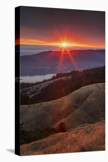 August Burn, Sunset Marin Mount Tam, Northwern California.jpg-Vincent James-Stretched Canvas