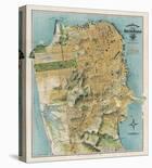 Map of San Francisco, California, 1912-August Chevalier-Framed Giclee Print