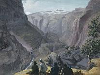 Bjonnestigvarden, Aurland, 1819 gouache on paper-August Eiebakke-Giclee Print