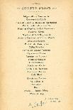 Menu Fantaisie-August Escoffier-Premium Giclee Print