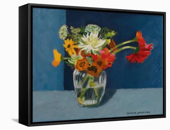 August Flowers-Sophie Harding-Framed Stretched Canvas