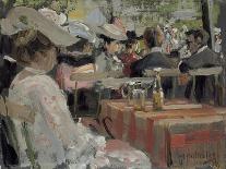Garden Restaurant, 1906-August Heitmuller-Framed Stretched Canvas