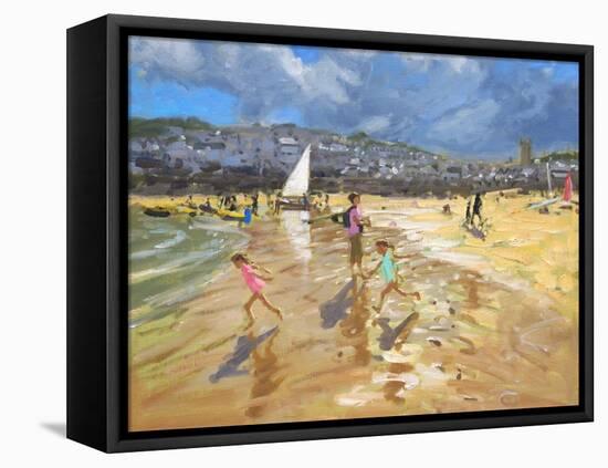 August in St Ives 2013-Andrew Macara-Framed Stretched Canvas