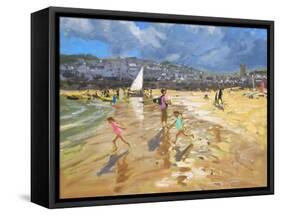 August in St Ives 2013-Andrew Macara-Framed Stretched Canvas