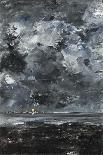 Storm in the Skerries. "The Flying Dutchman", 1892-August Johan Strindberg-Framed Giclee Print