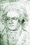 Ludwig van Beethoven drawing-August Karl Friedrich von Kloeber-Giclee Print