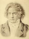 Ludwig van Beethoven drawing-August Karl Friedrich von Kloeber-Framed Giclee Print