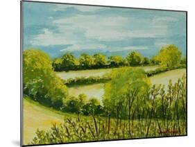 August Landscape, Suffolk-Joan Thewsey-Mounted Giclee Print