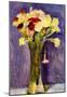 August Macke Carnations in a Green Vase Art Print Poster-null-Mounted Poster